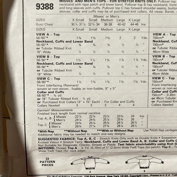 McCall’s pattern #9388 - Picture 4 of 4